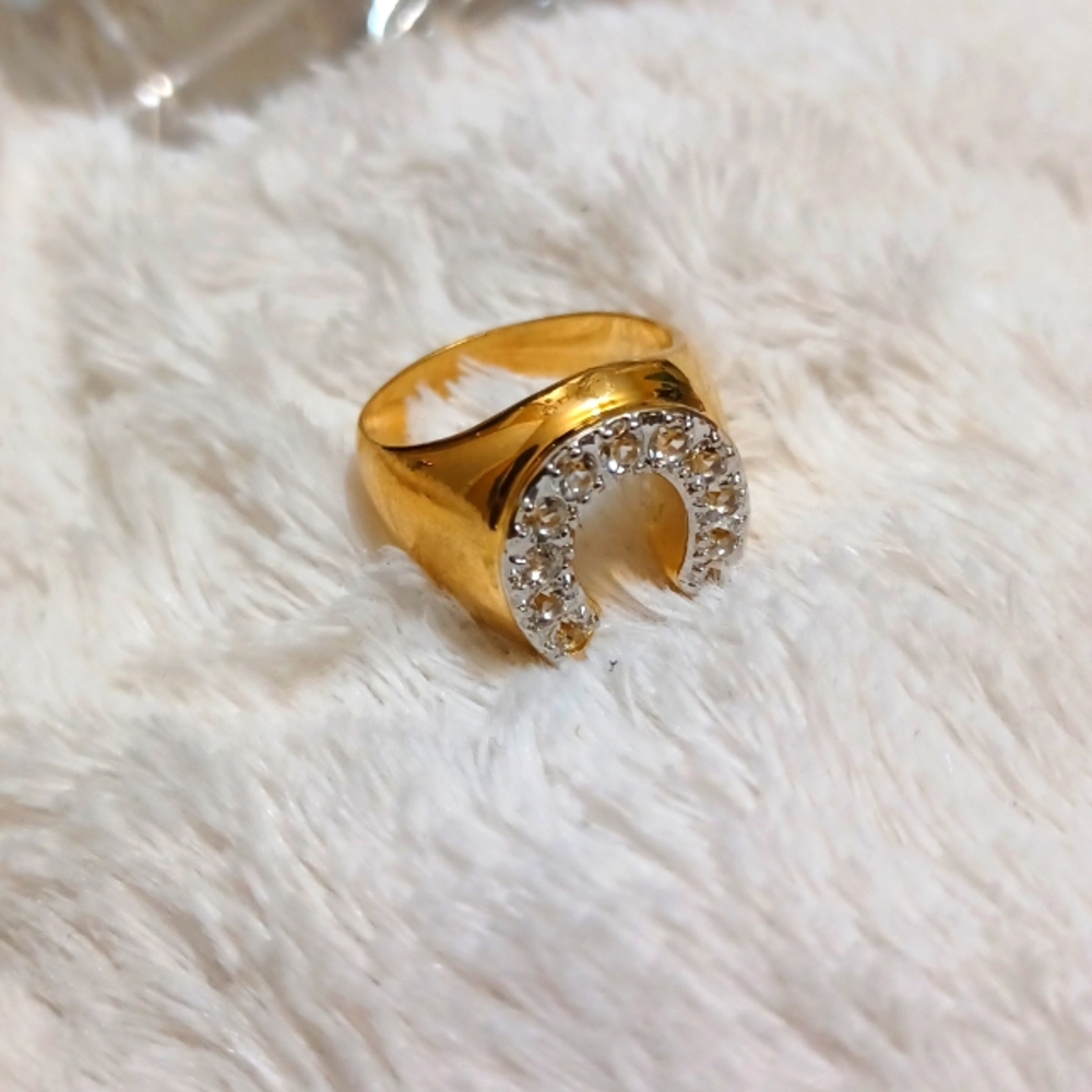 Sterling gold plated ring
